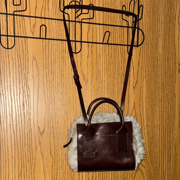 Brunello Cucinelli shoulder bag new with tag fur & leather & dustbag NEW! - Picture 2 of 10